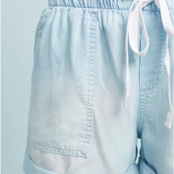 Anthropologie Cloth & Stone Chambray Shorts Size M - Picture 3 of 6